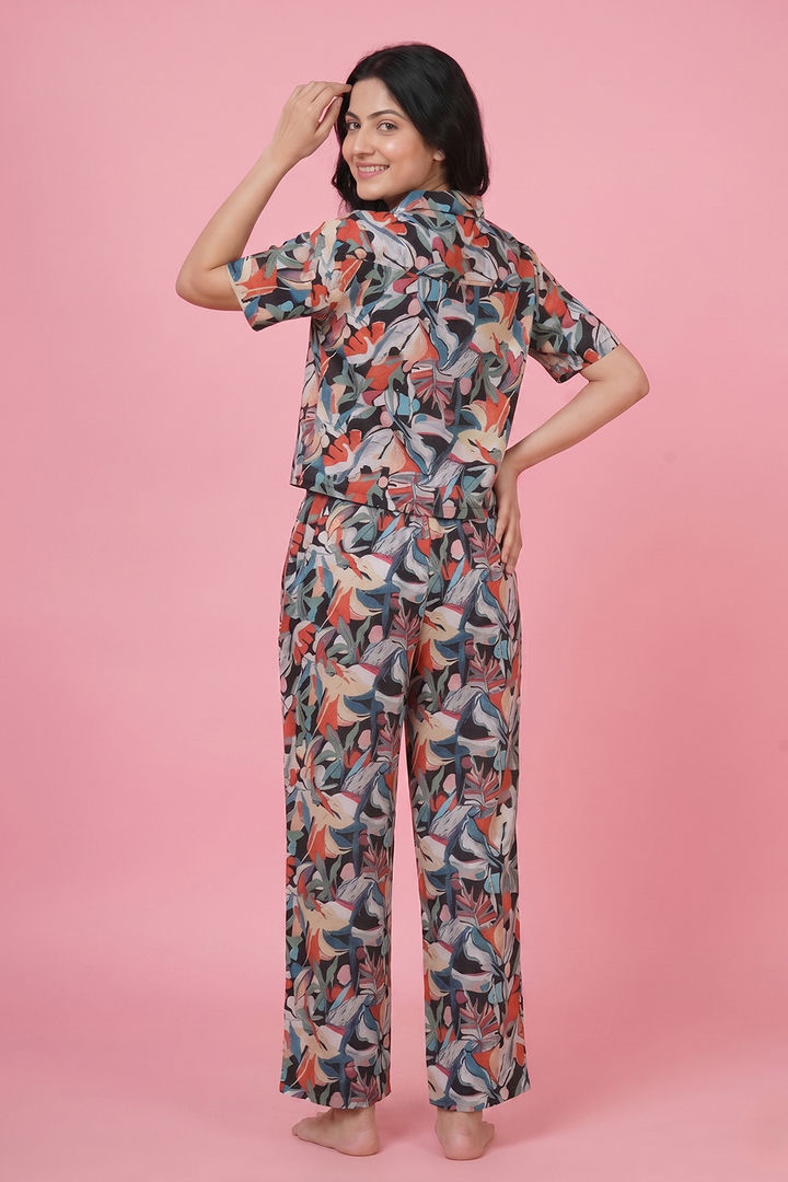 Zivame Abstract Print Woven Loungewear Set - Tap Shoe — image 2